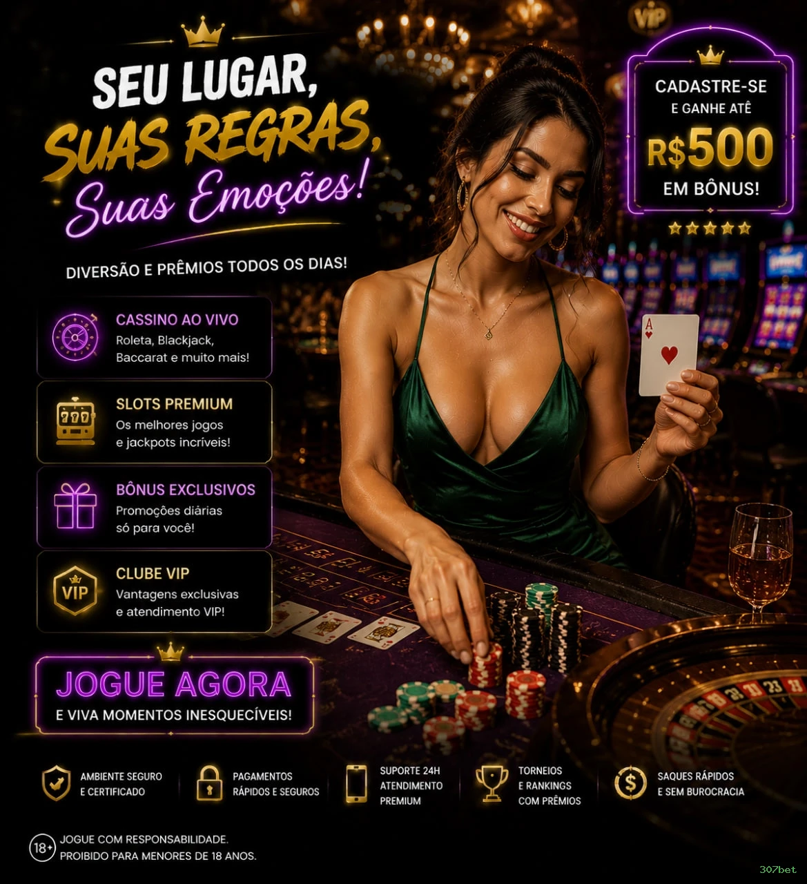 A Magia dos Caça-Níqueis no 307bet